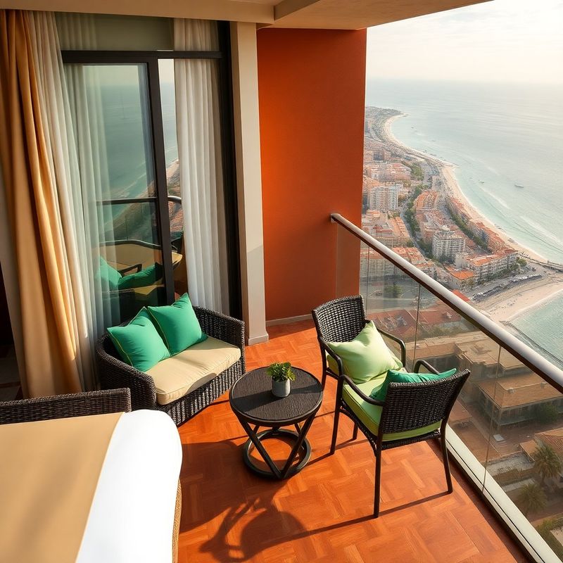 Deluxe room at Terraeswift with wraparound balcony overlooking the Mediterranean